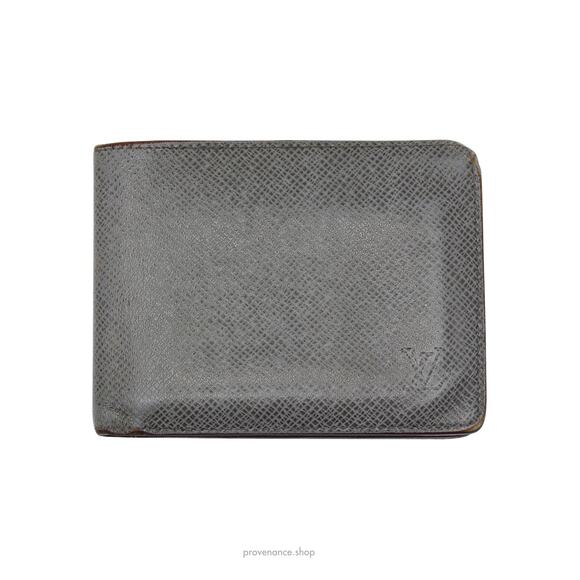 🔴 Louis Vuitton Multiple Wallet - Taiga Glacier Leather - Picture 2 of 8